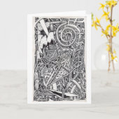 Un Vieux Jeu. Carte (Fleur jaune)