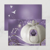 Un Vrai Conte de Fées  Carte de Table de Mariage V (Devant / Derrière)