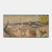 Un Zébu Et Un Peacock Avec Un Entraîneur De Clown (Recto)