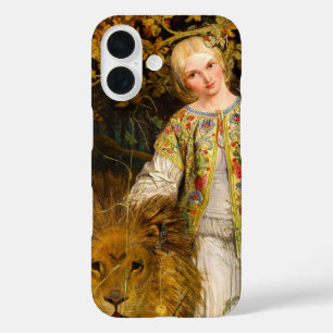 Una en de leeuw, 1860, William Bell Scott iPhone 16 Hoesje