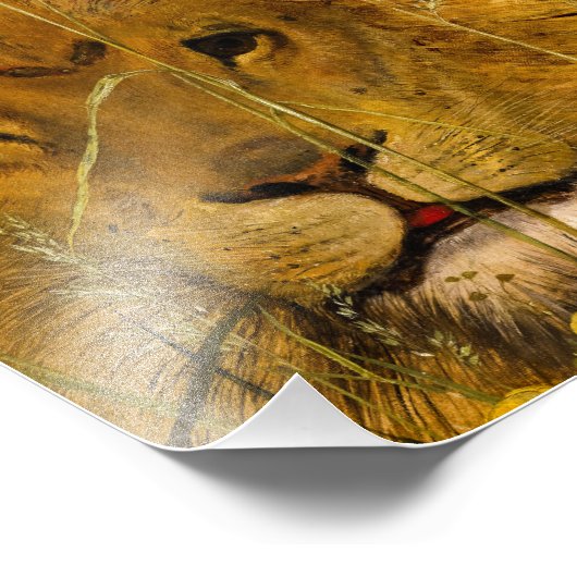 Una en de leeuw, 1860, William Bell Scott Foto Afdruk (Hoek)