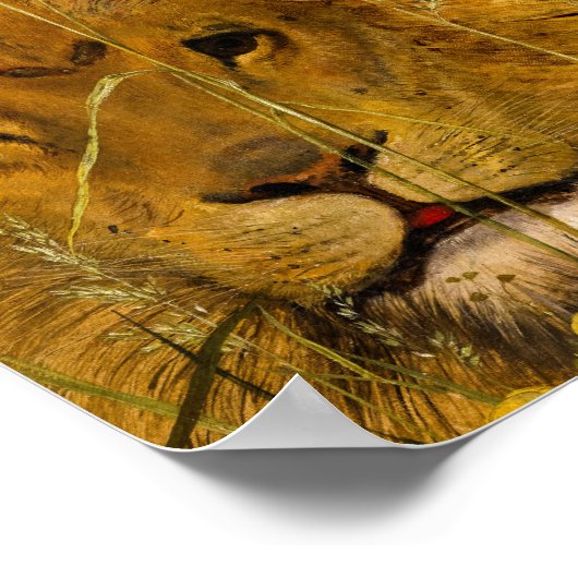 Una en de leeuw, 1860, William Bell Scott Poster (Hoek)