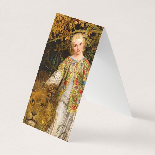 Una en de leeuw, 1860, William Bell Scott Visitekaartjes (Voorkant)