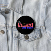 Una Feminista Para Joe Biden Round Button (In situ)