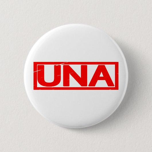 Una Stamp Ronde Button 5,7 Cm (Voorkant)