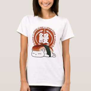Unagi Eel Sushi Cat T-shirt