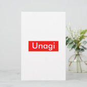 Unagi Label Briefpapier (Staand voorkant)
