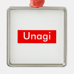 Unagi Label Metalen Ornament