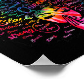 Unalogetically Black Pride Melanin African Tie Dye Poster (Hoek)