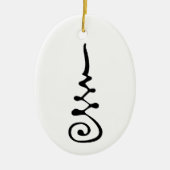 Unalom-symbool Keramisch Ornament (Voorkant)