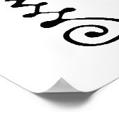 Unalom-symbool Poster (Hoek)