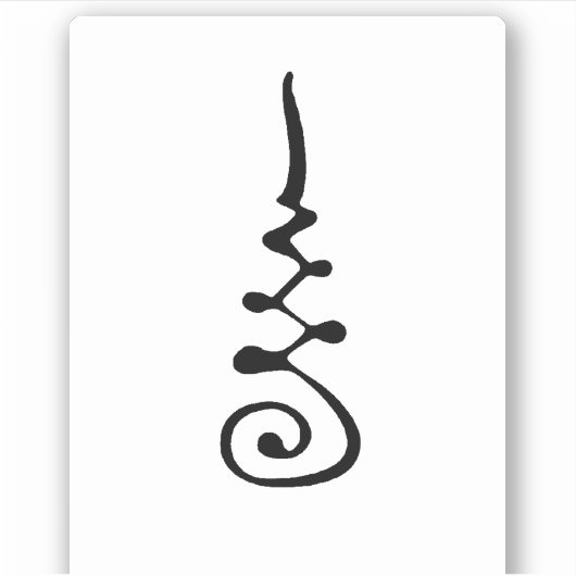 Unalom-symbool Sticker (Voorkant)