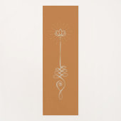 Unalome effen achtergrond - Roest + Dove Yoga Mat (Voorkant)