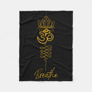 Unalome Symbool En Ademhaling Yoga Fleece Deken