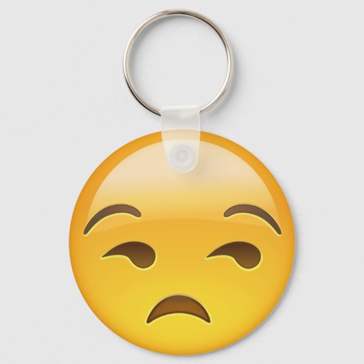 Unamused Face Emoji Sleutelhanger (Voorkant)