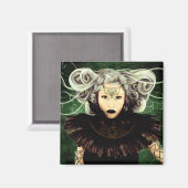 Unamused gothic Artwork Magneet (Voorkant / Achterkant)