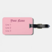 Unamused Queen Persian Cat Bagagelabel (Achterkant horizontaal)