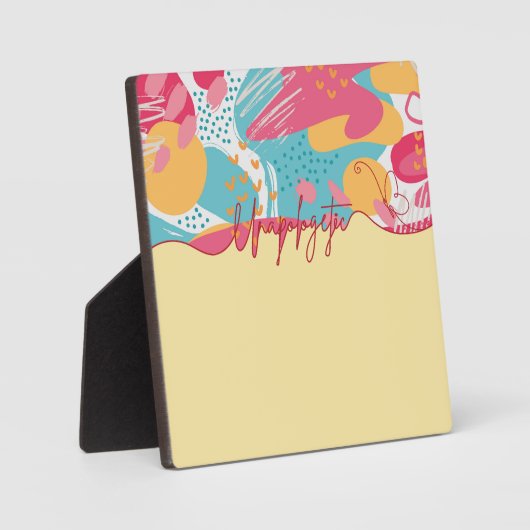 Unapologetic Bold Feminine Statement Fotoplaat (Voorkant)