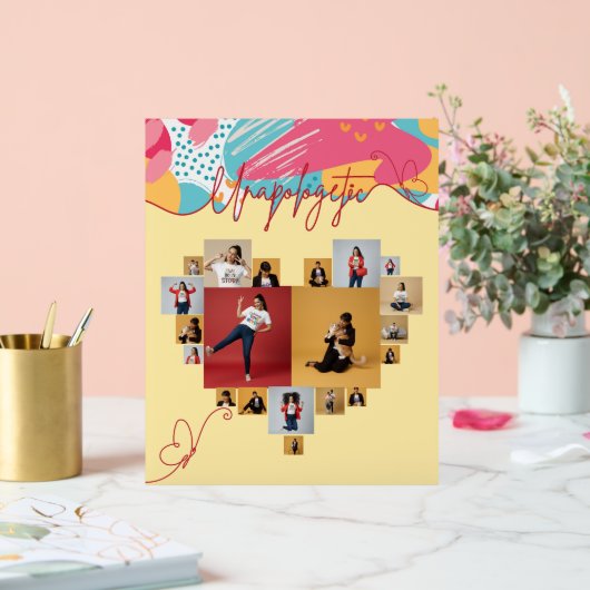 Unapologetic Personalized Feminine Photo Collage (Mariage)