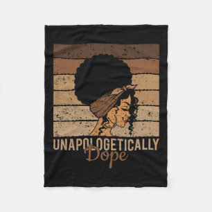 Unapologetically Drug - Zwarte geschiedenis Afrika Fleece Deken