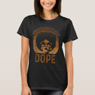 Unapologetically melanin afro queen black history t-shirt
