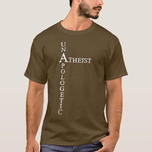 Unapologetisch atheïst t-shirt (Voorkant)