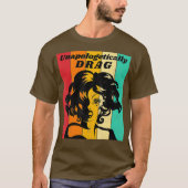 Unapologetisch Belemmering koningin Pride Retro T-shirt (Voorkant)