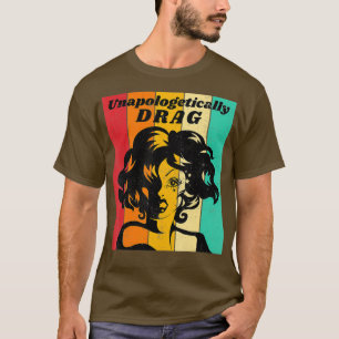 Unapologetisch Belemmering koningin Pride Retro T-shirt
