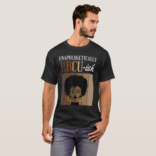 Unapologetisch HBCU-ish Afstuderen Alumni Student T-shirt (Voorkant volledig)