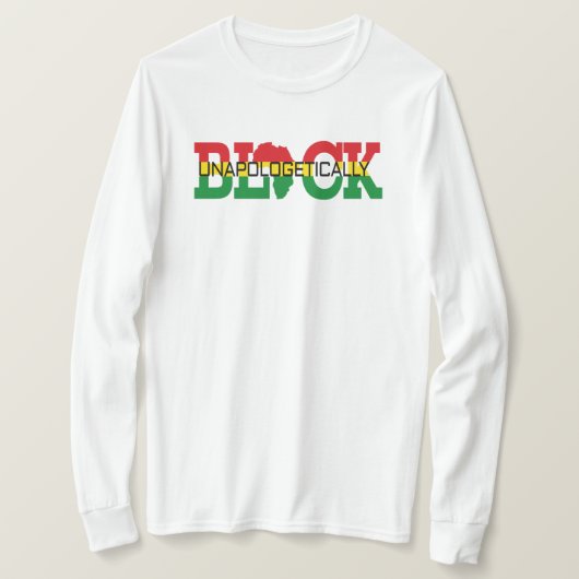 Unapologetisch zwart T-shirt (Design voorkant)