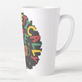 Unapologetisch zwarte dop Afro Latte Mok (Rechts)