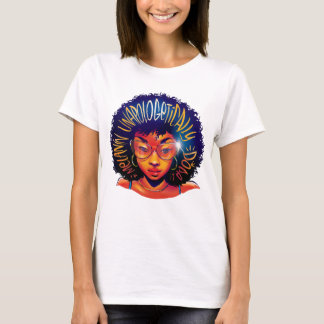 Unapologetisch zwarte dope Pride Melanin Afrikaans T-shirt