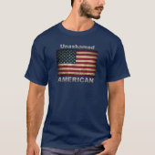 Unashamed AMERICAN Flag T-shirt (Voorkant)