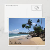 unawatuna strand briefkaart (Voorkant / Achterkant)