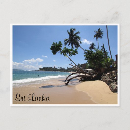 unawatuna strand briefkaart (Voorkant)