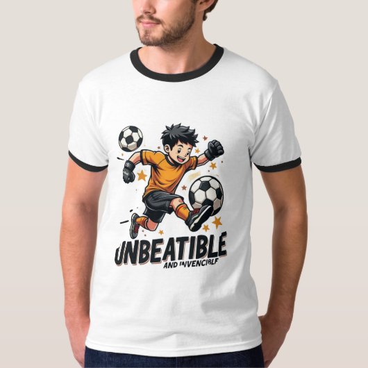Unbeatable & Invincible – Bold Power Statement  T-shirt (Voorkant)
