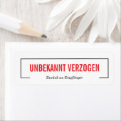 Unbekannt verzogen etiket (Insitu)