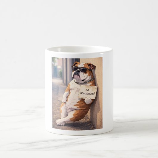 Unbothered Dog Mug | Funny Attitude Coffee Cup Koffiemok (Center)