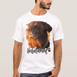 Unbothered Golden Hour Dog – Premium Minimalist T-shirt