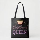 Unbothered Queen Tote Shopping Bag Draagtas (Voorkant)