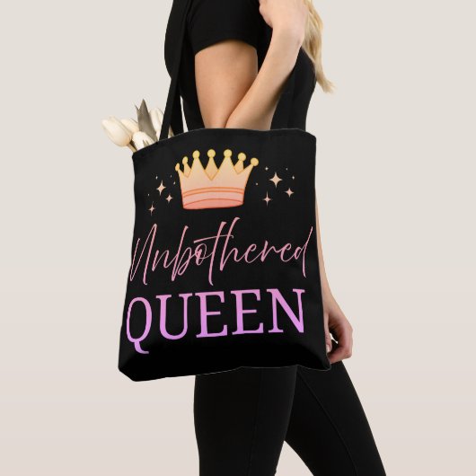 Unbothered Queen Tote Shopping Bag Draagtas (Dichtbij)