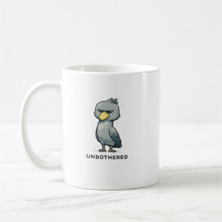 Unbothered Shoebill Bird Minimalist Funny Design Koffiemok
