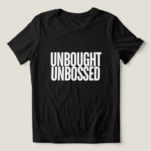 Unbought Unbossed Bold Chisholm Graphic Tee Tri-Blend Shirt (Design voorkant)