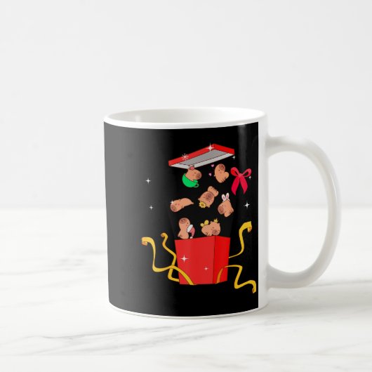 Unboxing Blind Box Capybara Pyjama Ugly Christmas Koffiemok (Rechts)