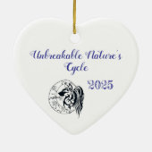 Unbreakable Nature's Cycle Keramisch Ornament (Achterkant)
