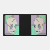 'Uncanny Valley' Schilderij op een Bureaumat (Voorkant)