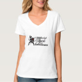 Unchecked Spirits Get Stronger - White V-neck T-shirt (Voorkant)