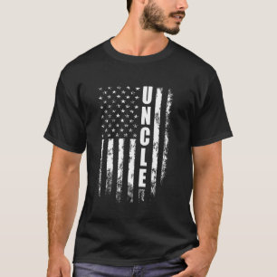 Uncle American Flag 4 juli Vintage Kerstmis T-shirt