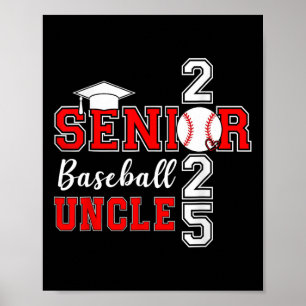 Uncle Baseball Senior 2025 CL van 2025 Afstuderen Poster