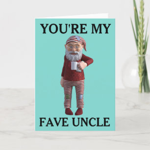 UNCLE BIRTHDAY GNOME ELF KAART